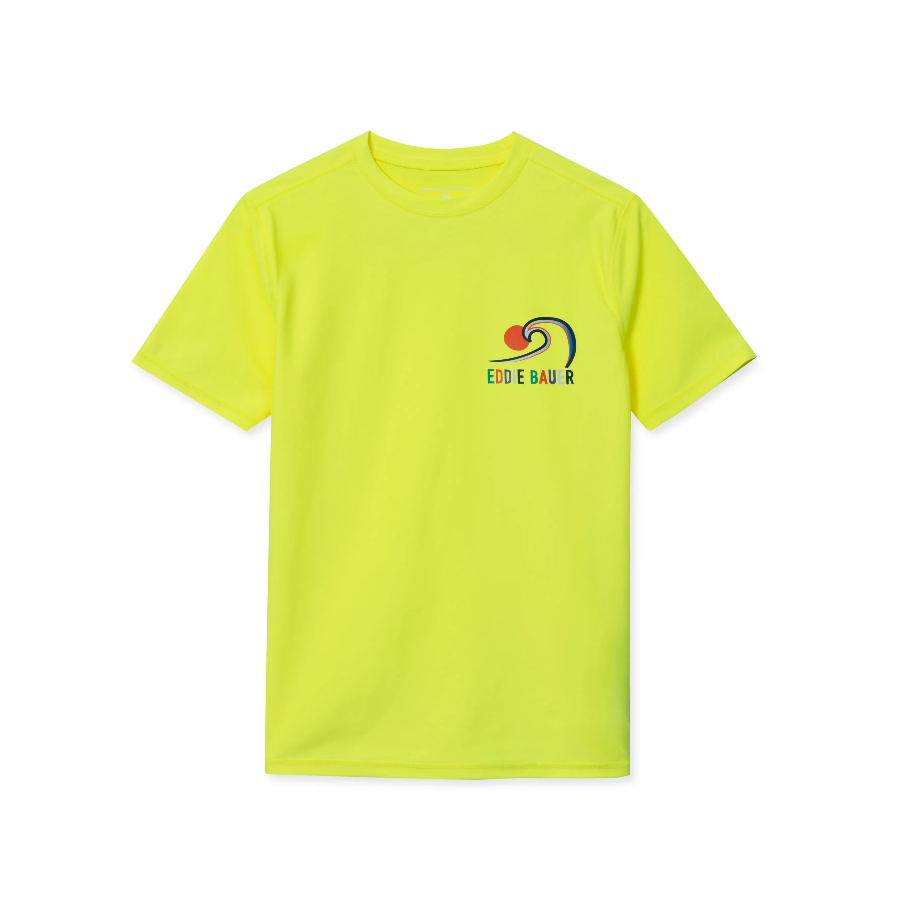 Boys Sea Spray Short Sleeve Rashguard Safety Yellow Joy368