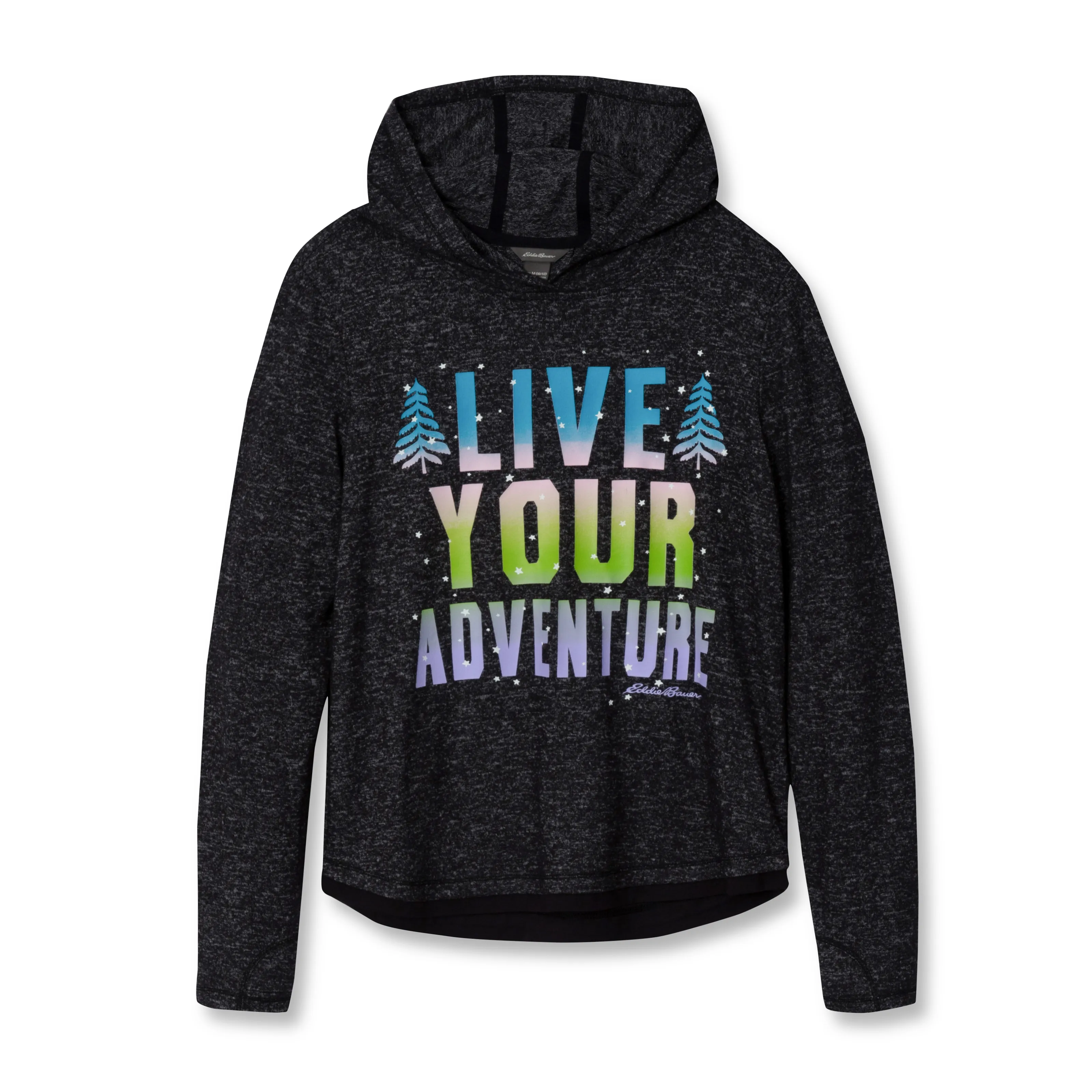 Girls Graphic Ultrasoft Hoodie warna navy blue dari koleksi Joy368