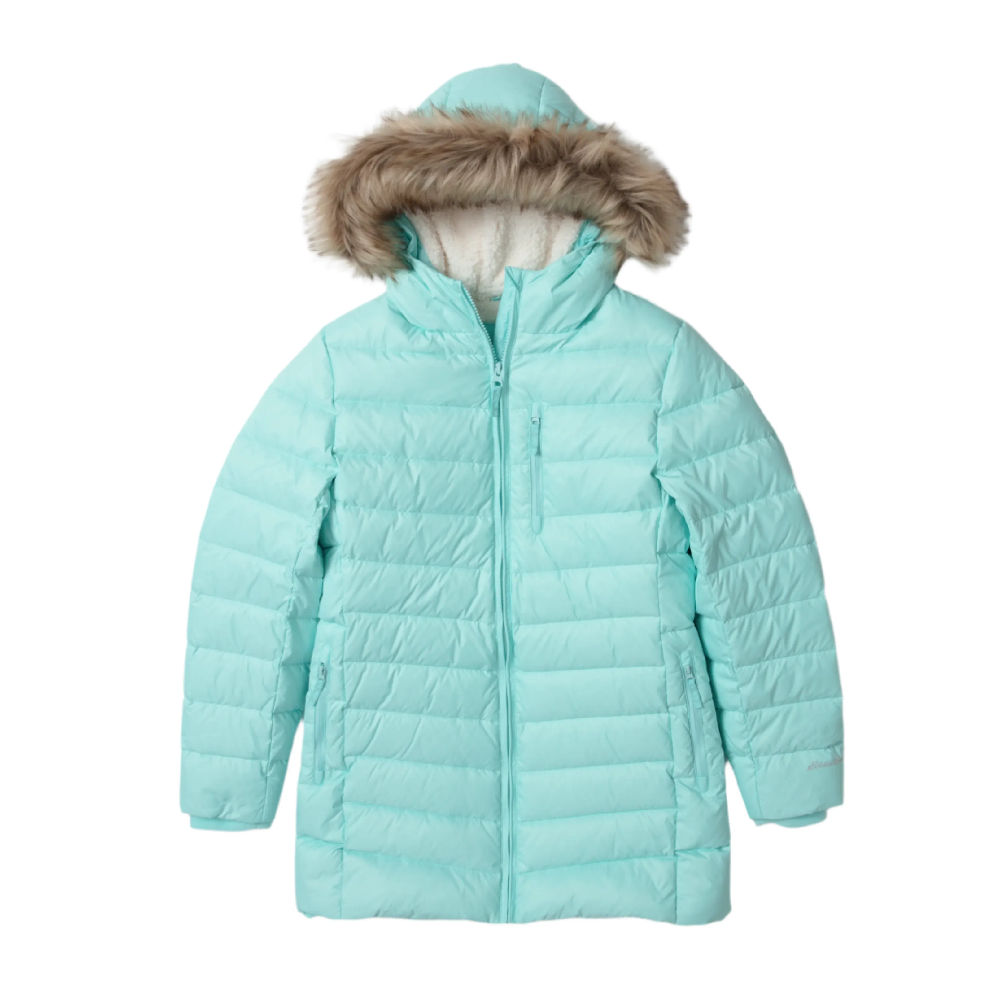 Girls Sun Valley Down Parka anak warna ungu di Joy368