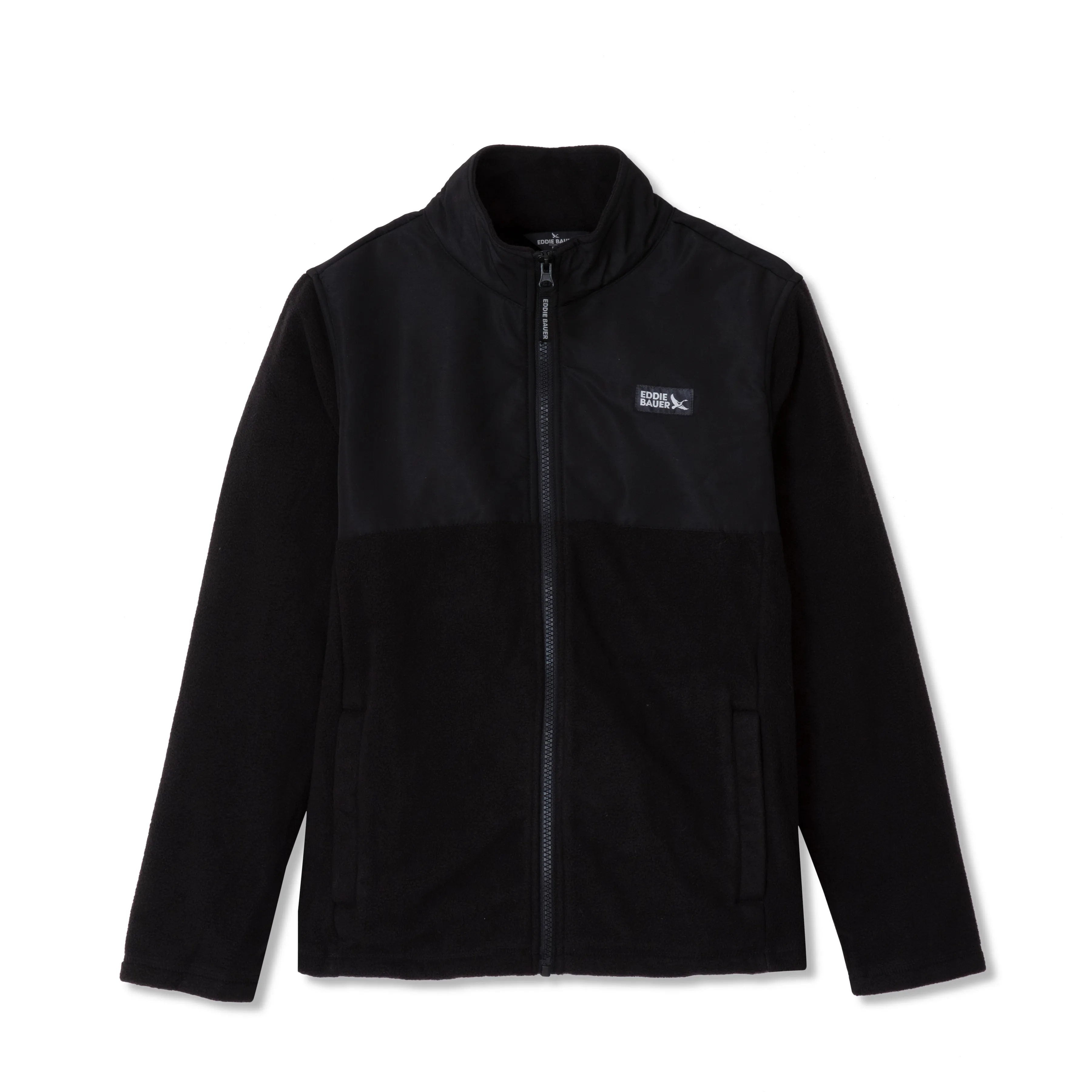 Kids Quest Fleece Mixed Media Jacket warna hitam dan navy dari Joy368