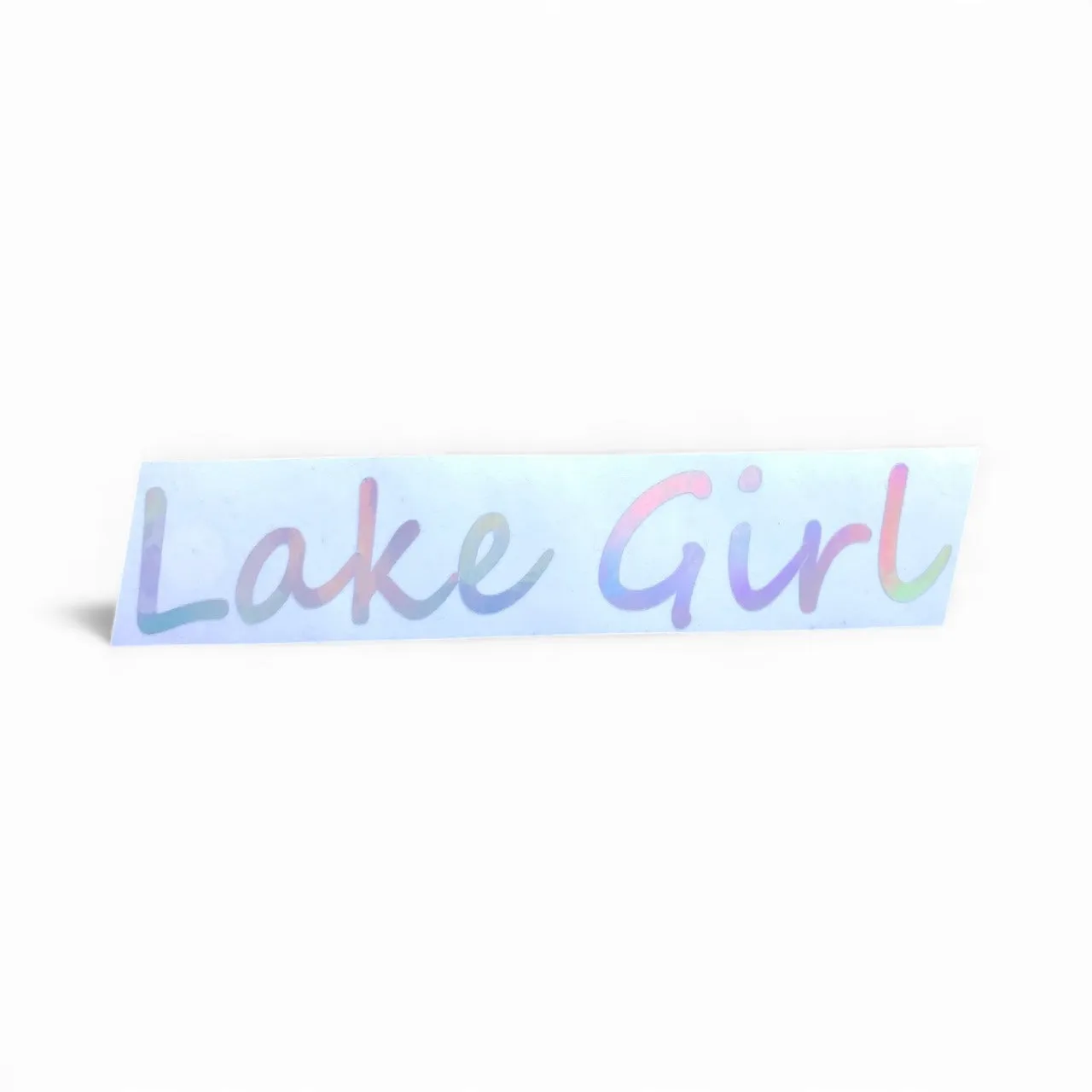Stiker Lake Girl Silver Decal berkualitas untuk mobil dan ski di Joy368
