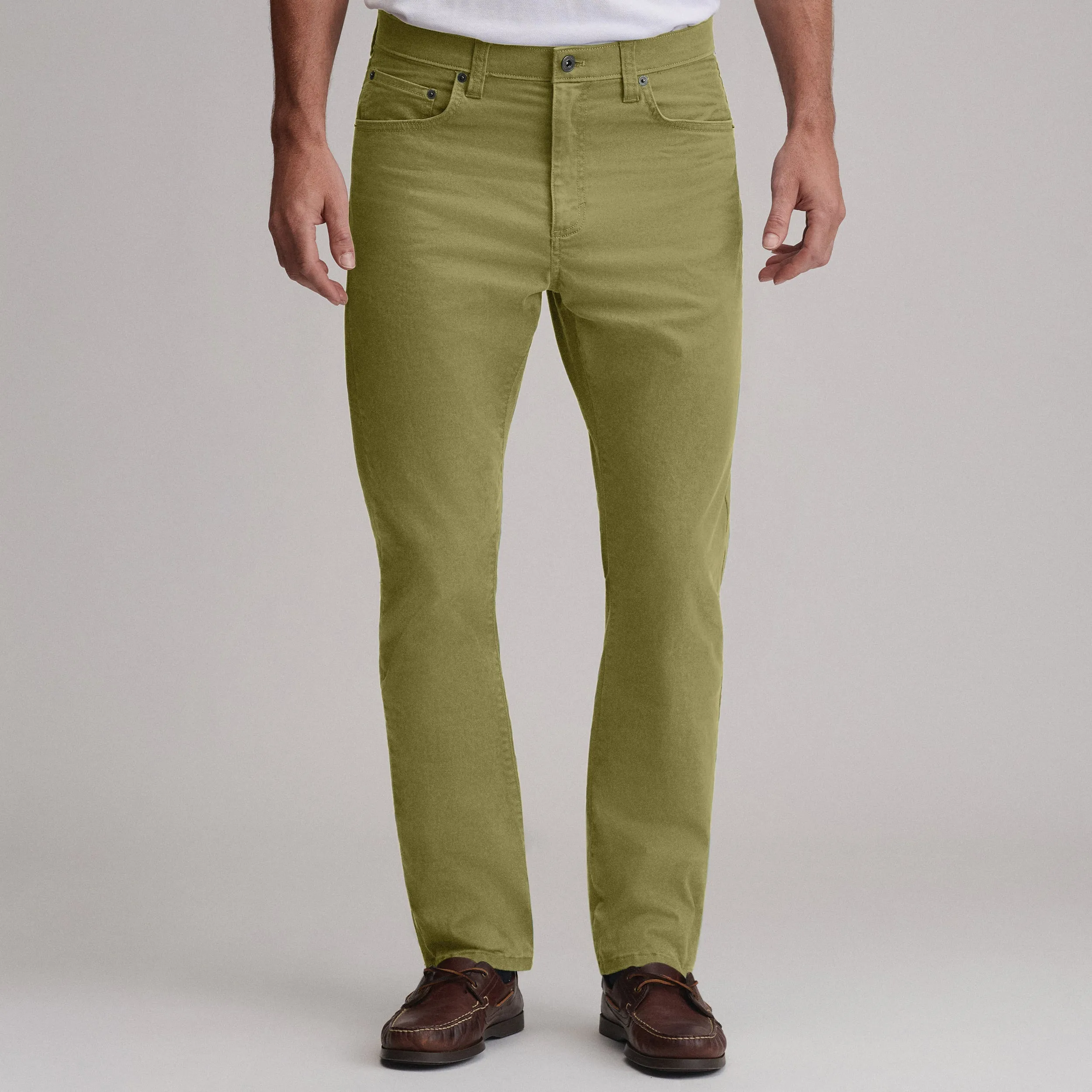 Men's Legend Wash Twill 5-Pocket Pants warna mushroom dari Joy368
