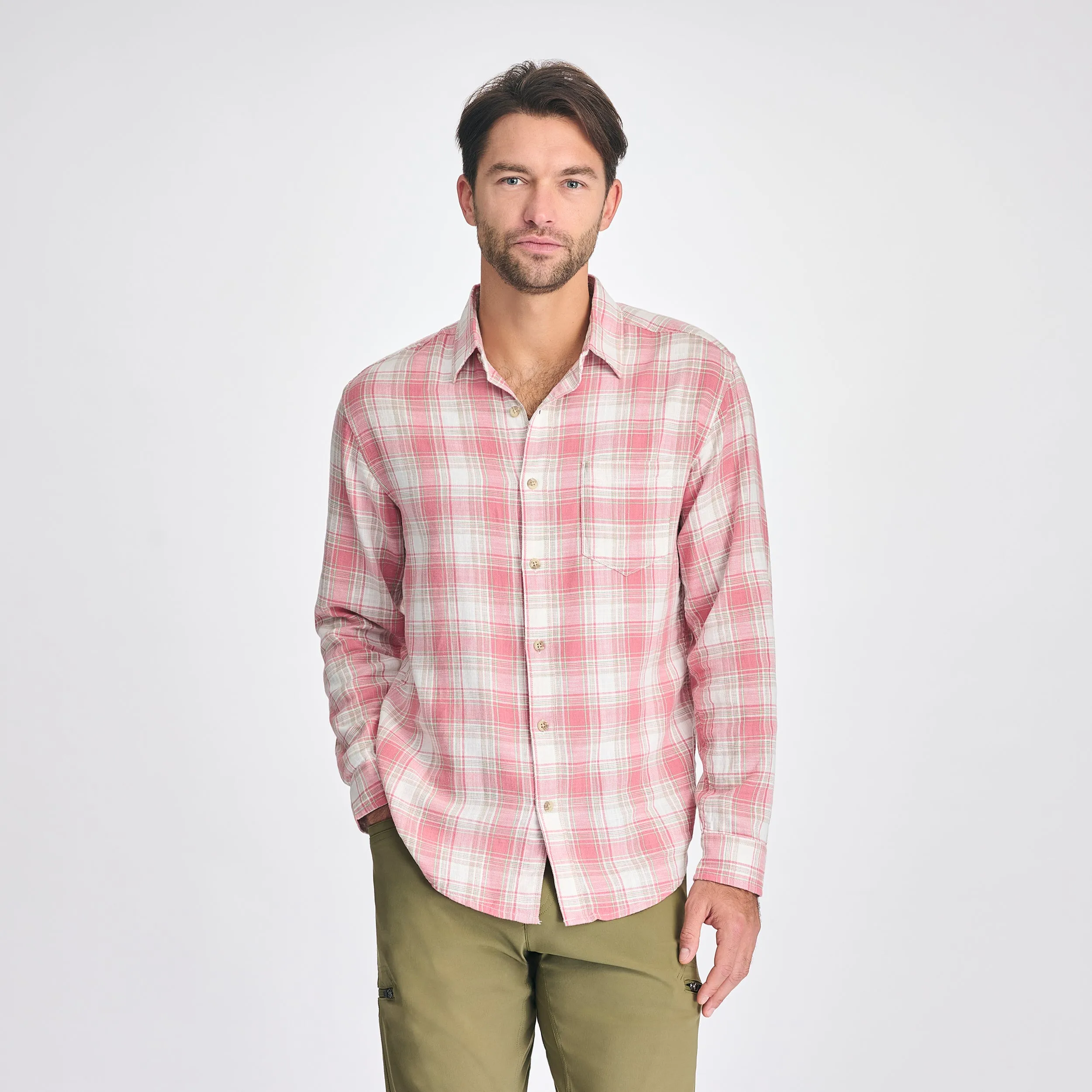 Men's Vintage Shirt dari Joy368 dengan desain casual retro dan warna menarik