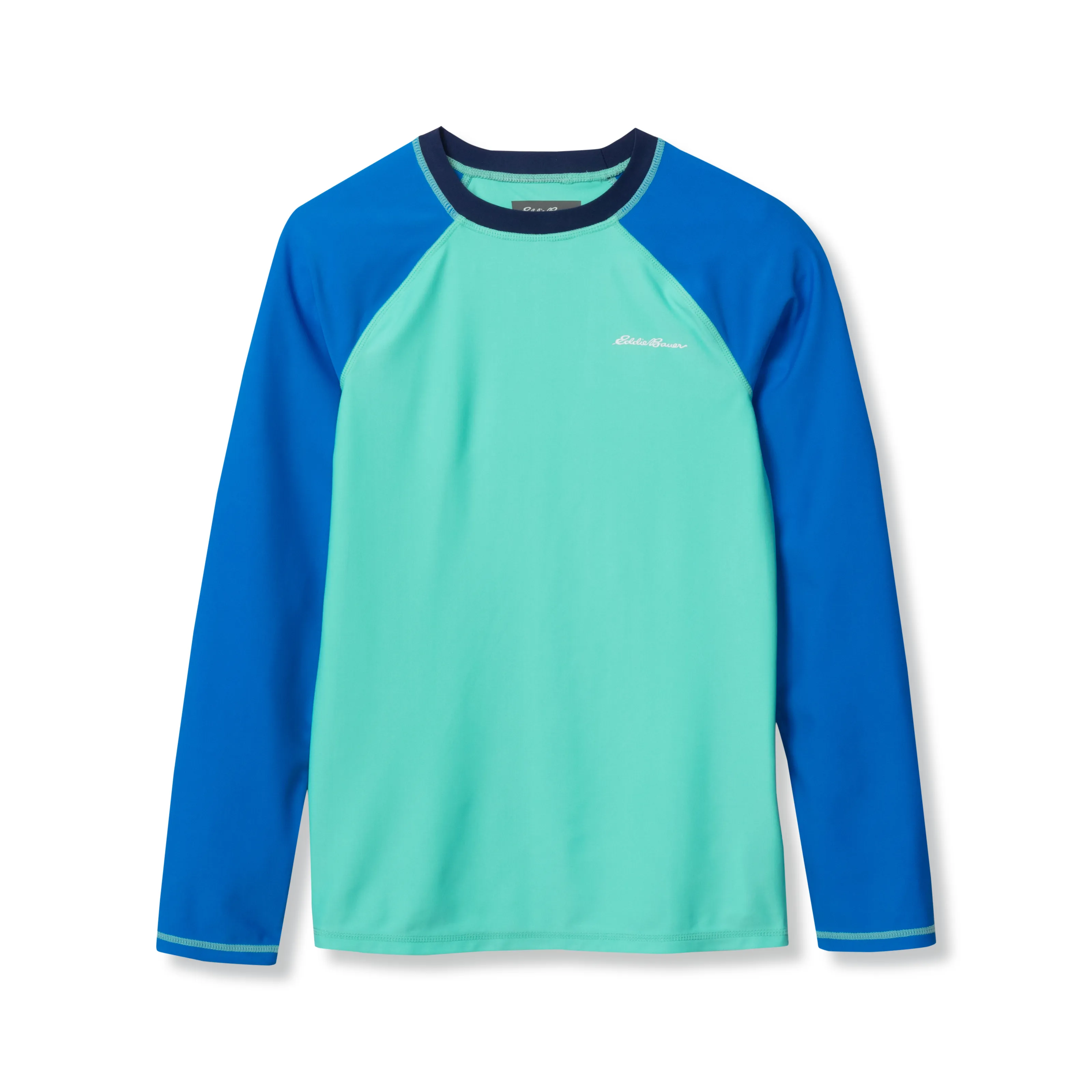 Boys Sea Spray Ls Rashguard Tee Joy368 warna aquamarine