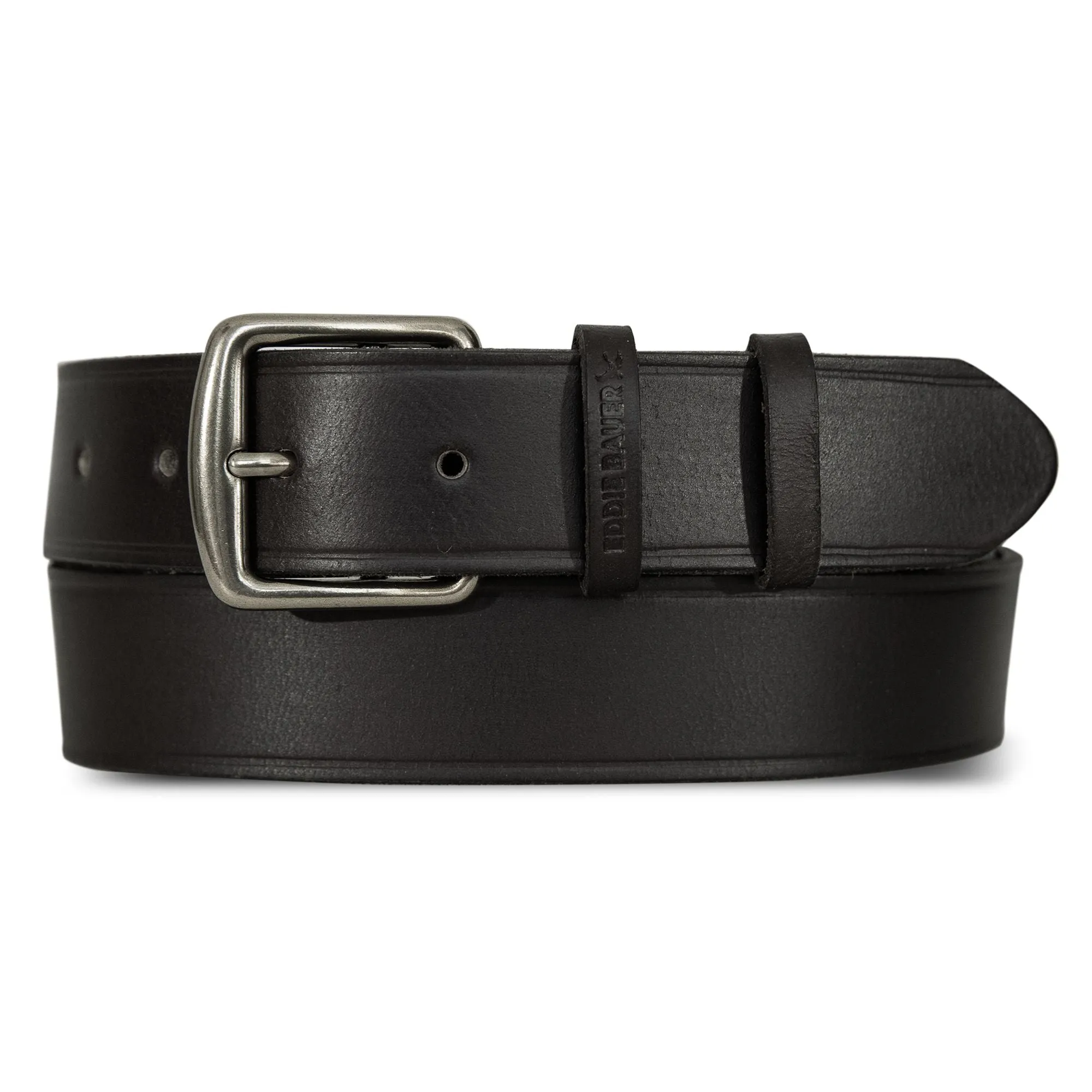 Women's Double Keeper Leather Jean Belt eksklusif dari koleksi Joy368 warna hitam elegan
