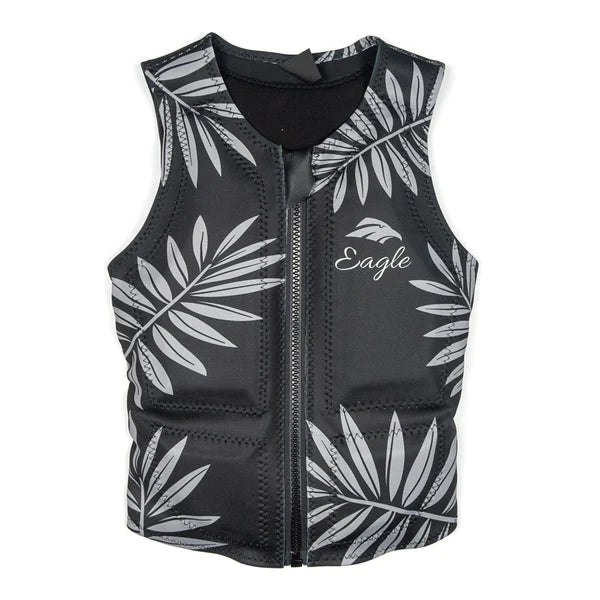 Women's Eden Black Vest neoprene hitam depan eksklusif di Joy368